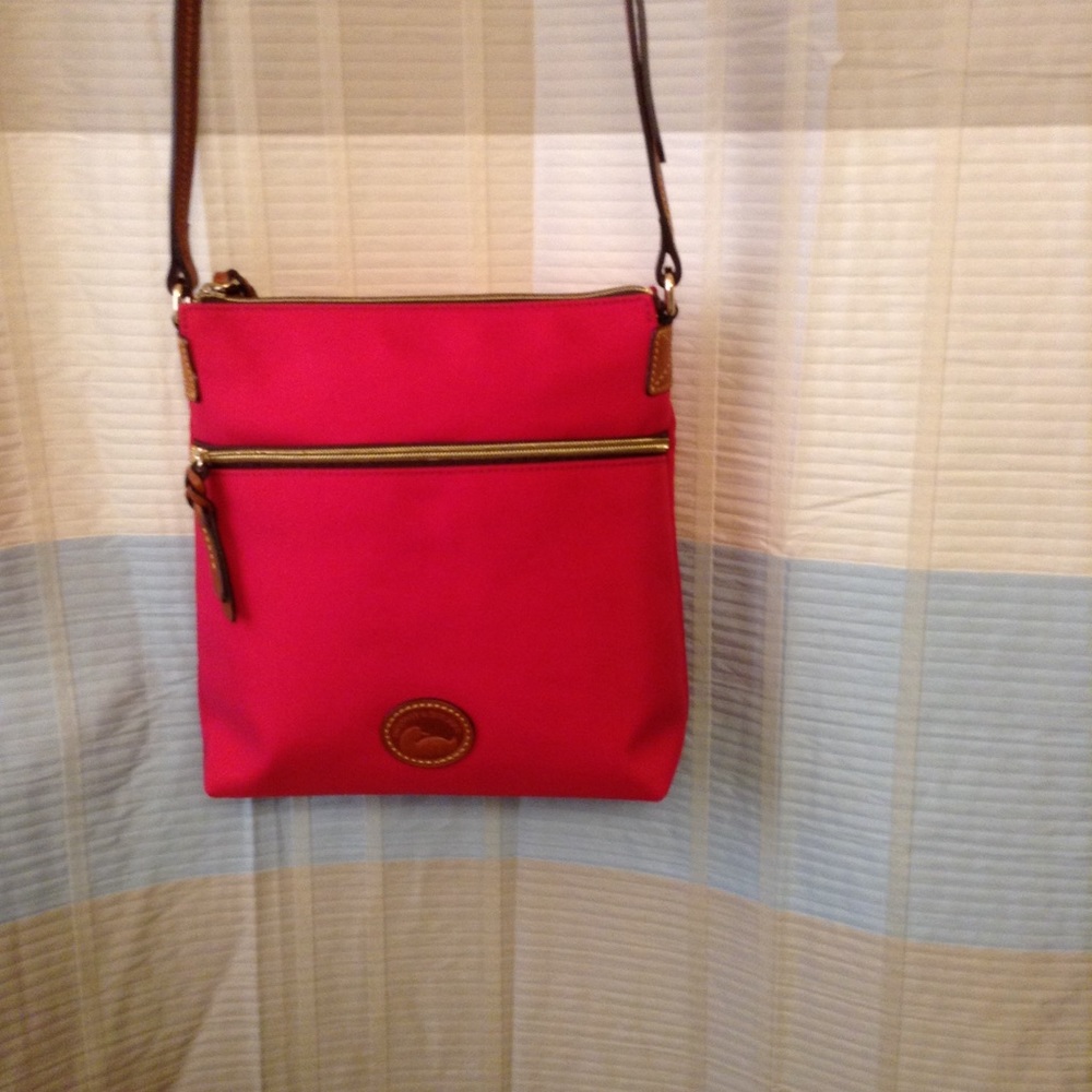 Dooney and Bourke Pink Nylon Crossbody New Handbag